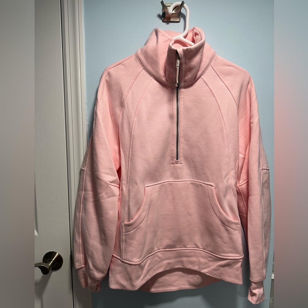 Lululemon Scuba Oversized Half Zip Hoodie - XS/S Strawberry Milkshake